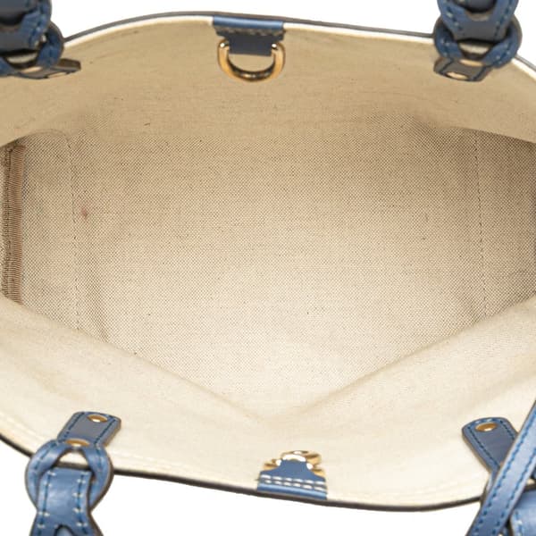 Pre-owned Gucci GG Canvas Craft Tote Brown
