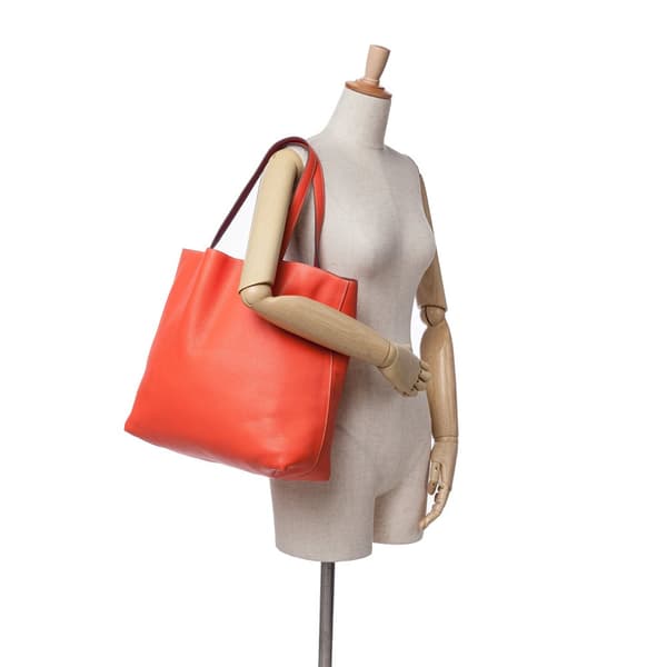 Pre-owned Hermès Clemence Double Sens 36 Orange