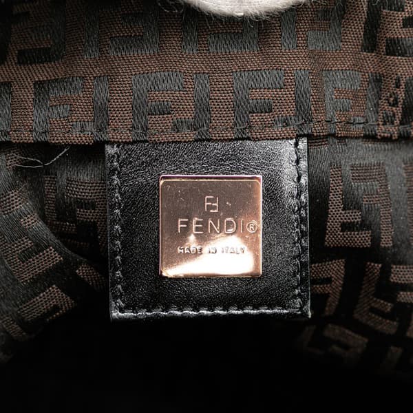 Pre-owned Fendi Small Zucchino Canvas Tote Brown