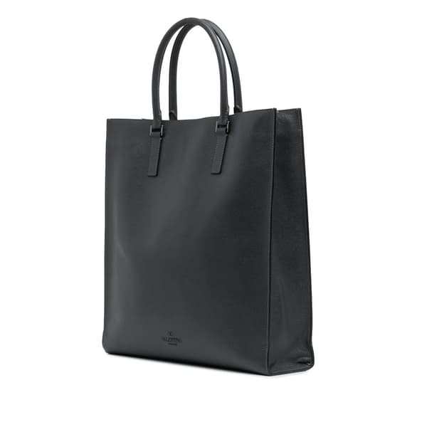 Pre-owned Valentino Leather Tote Gray