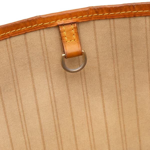 Pre-owned Louis Vuitton Damier Azur Neverfull MM White