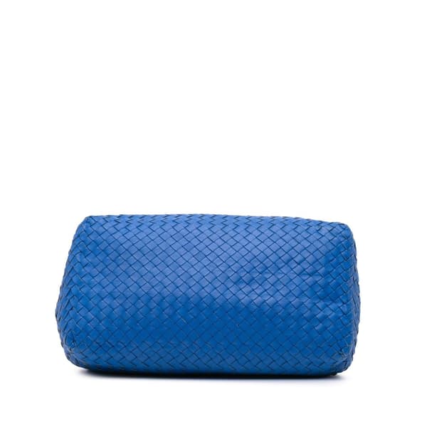 Pre-owned Bottega Veneta Medium Nappa Intrecciato Cesta Tote Blue