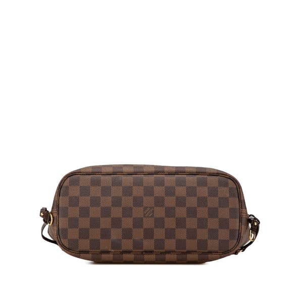 Pre-owned Louis Vuitton Damier Ebene Neverfull PM Brown