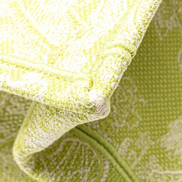 Pre-owned Dior Medium Canvas Embroidered Dioriviera Toile De Jouy Book Tote Green
