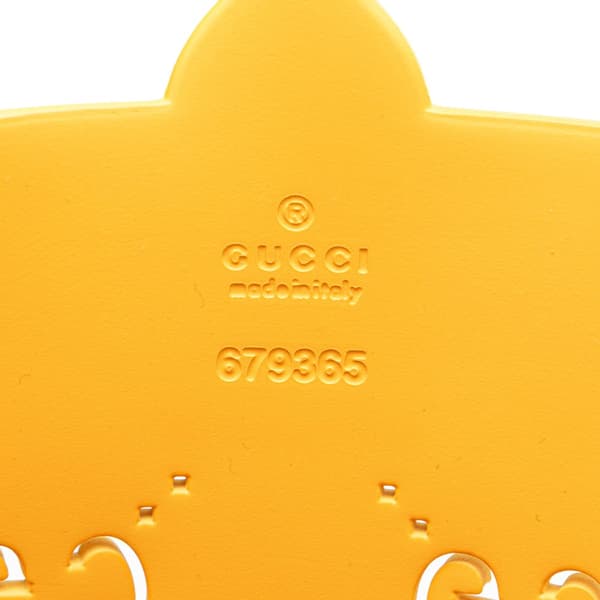 Pre-owned Gucci Kids GG Rubber Tote Yellow