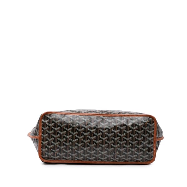 Pre-owned Goyard Goyardine Reversible Anjou PM Black