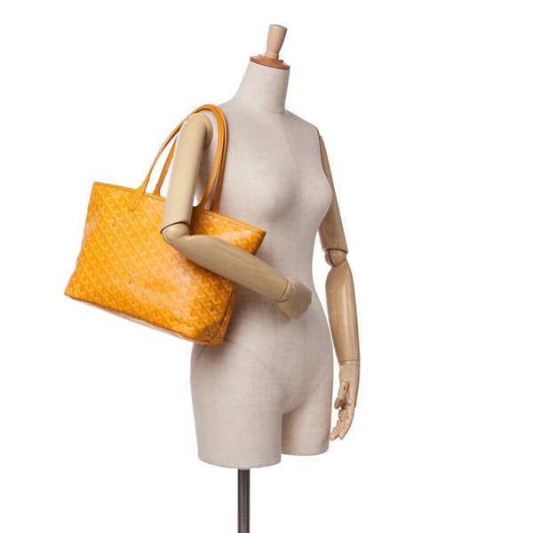 Pre-owned Goyard Goyardine Artois MM Yellow