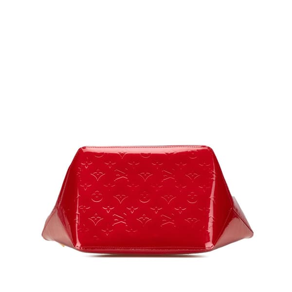 Pre-owned Louis Vuitton Monogram Vernis Bellevue PM Red