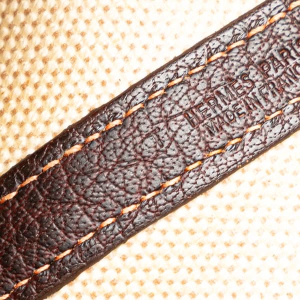 Pre-owned Hermès Toile and Negonda Garden Party 36 Brown