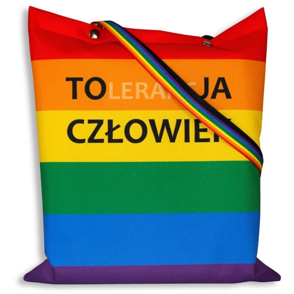 Rainbow-kyllästetty laukku LGBT TOLERANCE