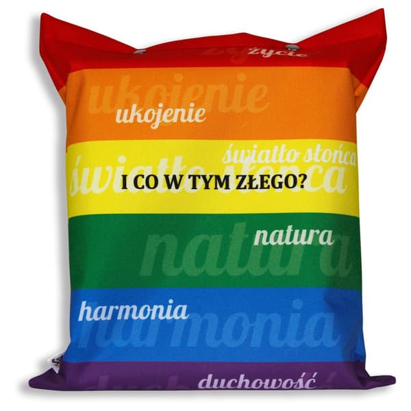 Regnbågsimpregnerad väska HBT-slogans