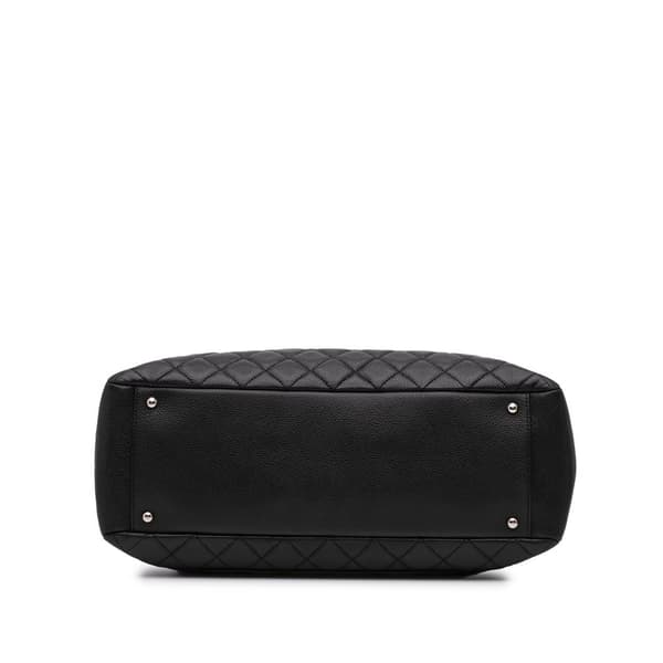 Pre-owned Chanel Caviar Grand Shopping Tote XL Black