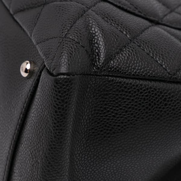 Pre-owned Chanel Caviar Grand Shopping Tote XL Black