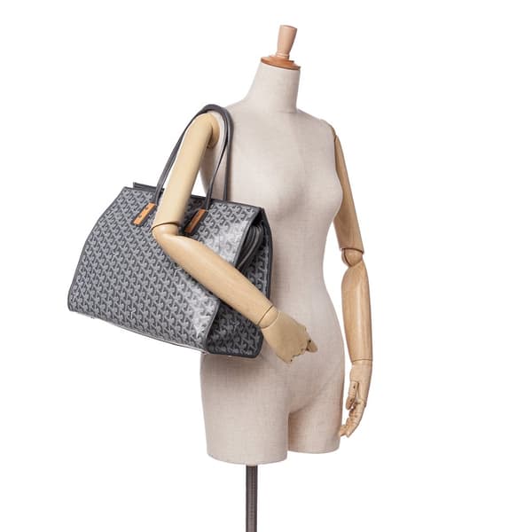 Pre-owned Goyard Goyardine Marquises Tote Gray