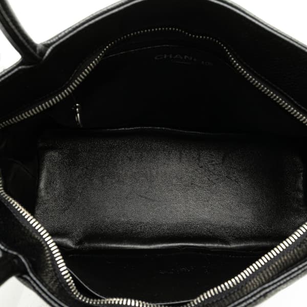 Pre-owned Chanel Caviar Medallion Tote  Black