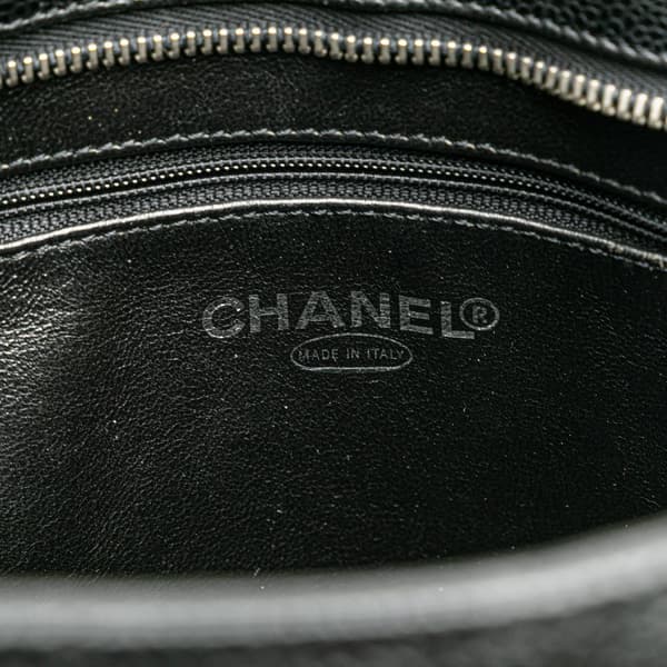 Pre-owned Chanel Caviar Medallion Tote  Black