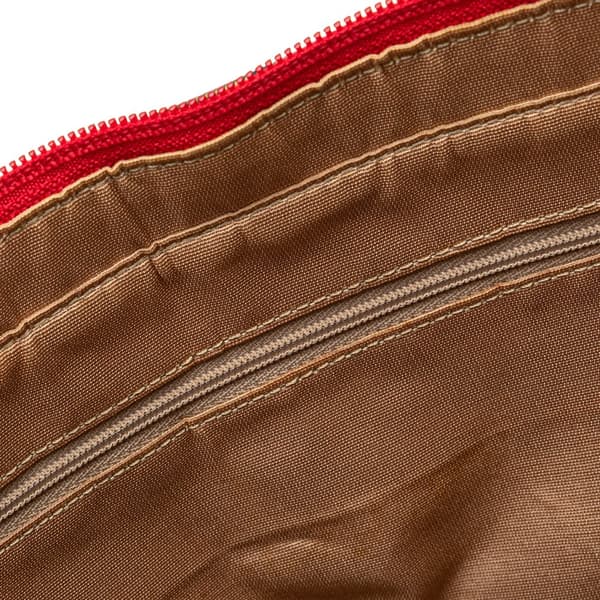 Pre-owned Burberry Haymarket Check Canvas Tote Brown