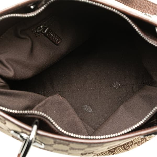 Pre-owned Gucci GG Canvas Eclipse Tote Brown