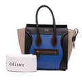 Pikkukuva 10 / 10: Pre-owned Celine Micro Tricolor Leather Luggage Tote Blue