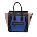 Pikkukuva 1 / 10: Pre-owned Celine Micro Tricolor Leather Luggage Tote Blue