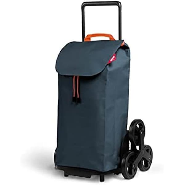 Shoppingvagn - GIMI - Tris Urban - 6 hjul - 100% polyester - 52 L - Grå