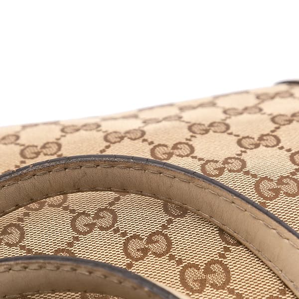 Pre-owned Gucci GG Canvas Mayfair Tote Brown