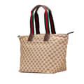 Miniatyrbillede 2 af 9: Pre-owned Gucci GG Canvas Web Tote  Brown