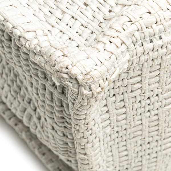 Pre-owned Hermès Woven Straw Bora Bora PM Tote White