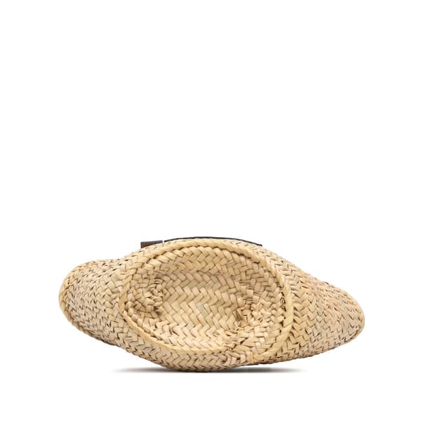 Pre-owned LOEWE Mini Raffia Basket Tote Brown