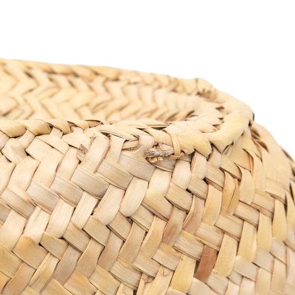 Pre-owned LOEWE Mini Raffia Basket Tote Brown