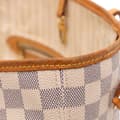 Miniatyrbilde 8 av 10: Pre-owned Louis Vuitton Damier Azur Neverfull MM White