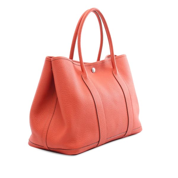 Pre-owned Hermès Negonda Garden Party 36 Orange