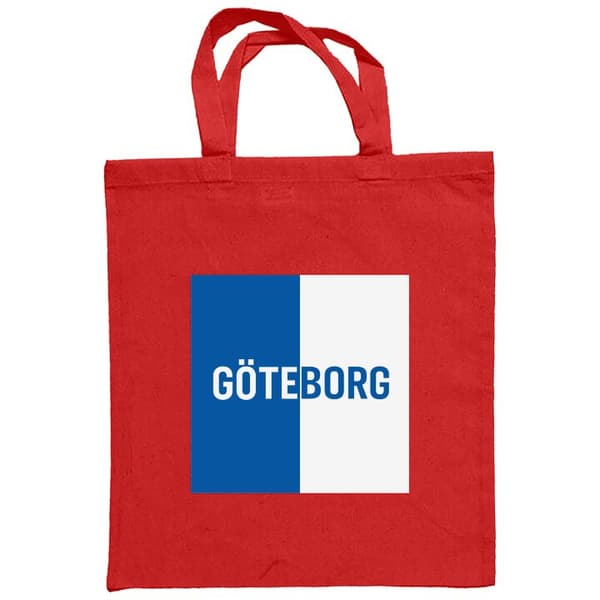 Handleveske i Tøy | Praktisk Tøyveske Göteborg - fotball Rød One-size