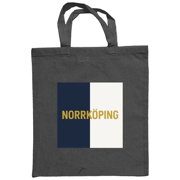 Indkøbstaske i Stof | Praktisk Mulepose Norrköping – fodbold Mørkegrå One-size