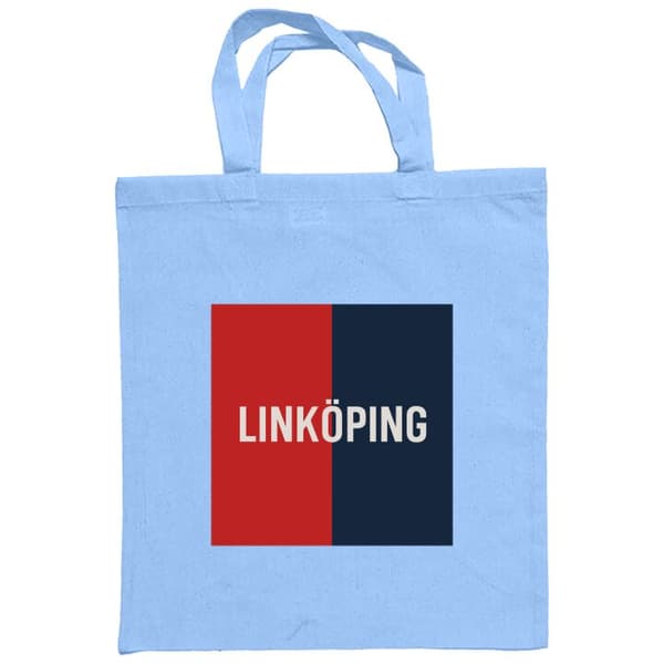 Indkøbstaske i Stof | Praktisk Mulepose Linköping – Ishockey Lyseblå One-size