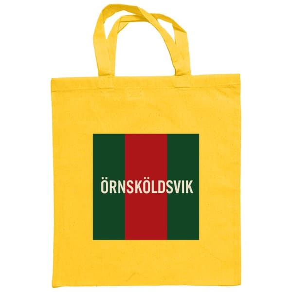 Shoppingväska i Tyg | Praktisk Tygpåse Örnsköldsvik – Hockey Gul One-size