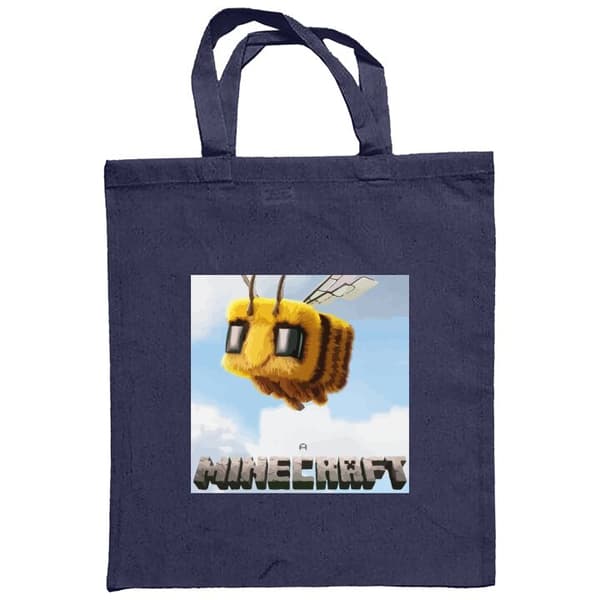 Indkøbstaske i Stof | Praktisk Mulepose A Minecraft Movie