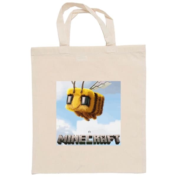 Indkøbstaske i Stof | Praktisk Mulepose A Minecraft Movie