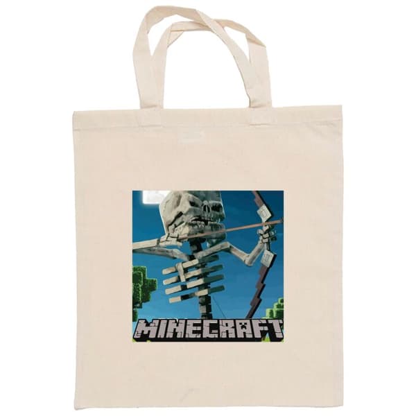 Ostoskassi Kangasta | Kätevä Kangaskassi A Minecraft Movie Beige One-size