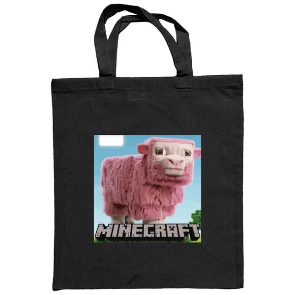 Indkøbstaske i Stof | Praktisk Mulepose A Minecraft Movie