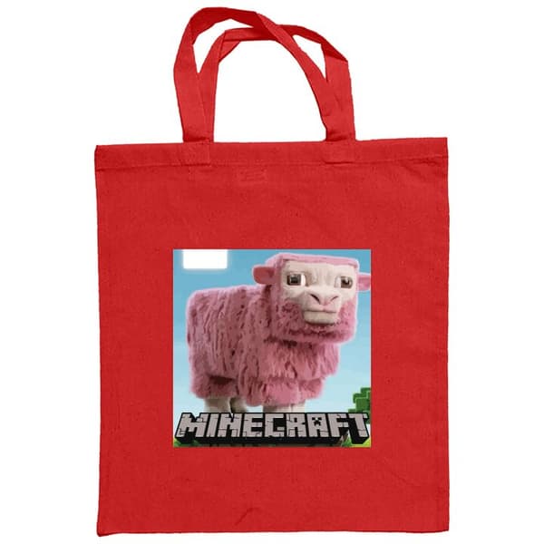Indkøbstaske i Stof | Praktisk Mulepose A Minecraft Movie
