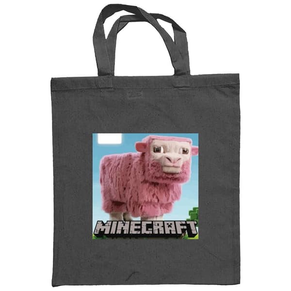 Indkøbstaske i Stof | Praktisk Mulepose A Minecraft Movie