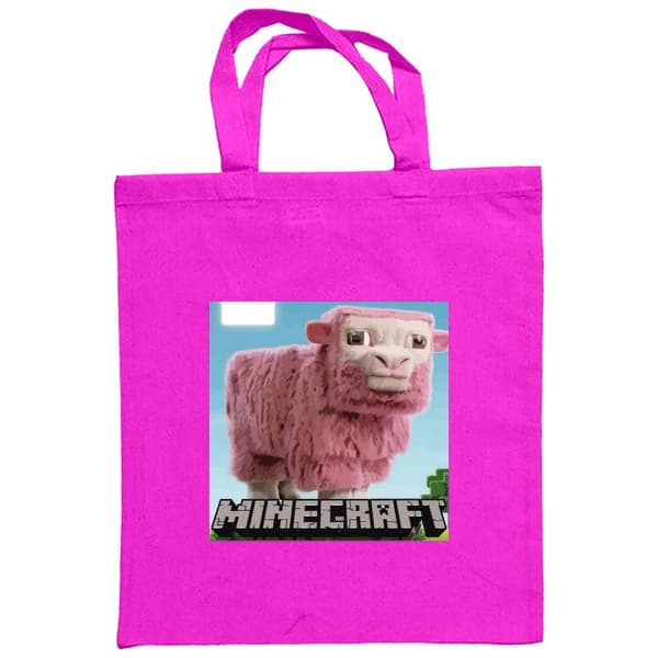 Indkøbstaske i Stof | Praktisk Mulepose A Minecraft Movie