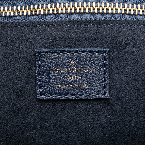 Pre-owned Louis Vuitton Monogram Giant Empreinte Neverfull MM Blue