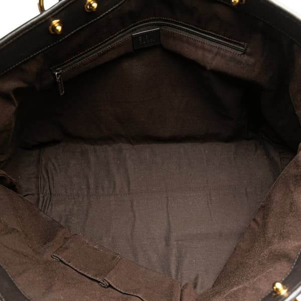Pre-owned Gucci GG Canvas Tote Brown