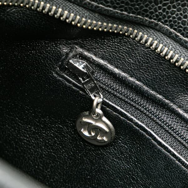 Pre-owned Chanel Caviar Medallion Tote  Black