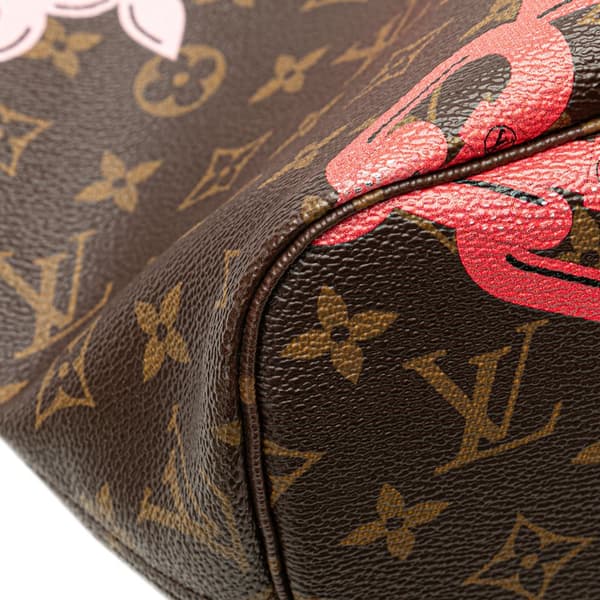 Pre-owned Louis Vuitton Monogram Bay Neverfull MM Brown