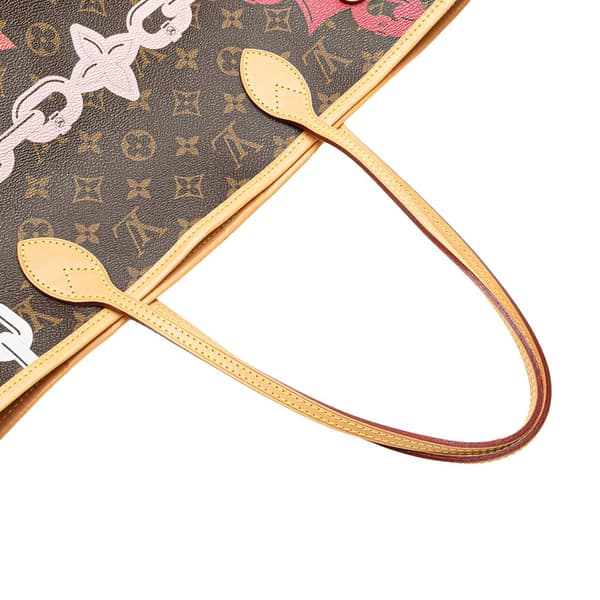 Pre-owned Louis Vuitton Monogram Bay Neverfull MM Brown