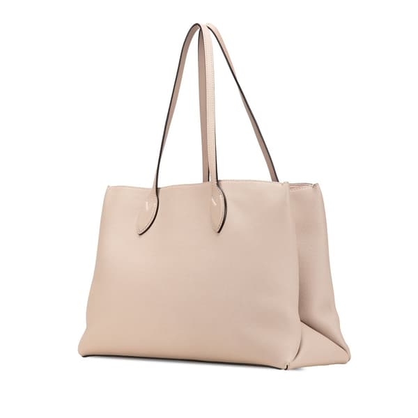 Pre-owned Louis Vuitton Leather Lockme Shopper Tote Brown