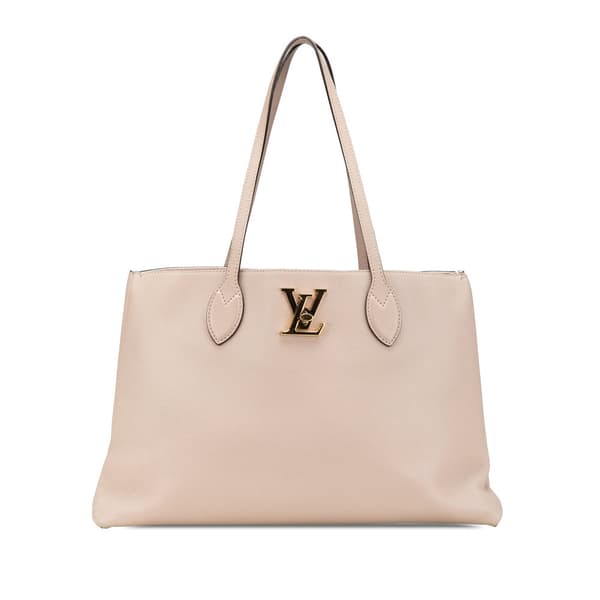 Pre-owned Louis Vuitton Leather Lockme Shopper Tote Brown